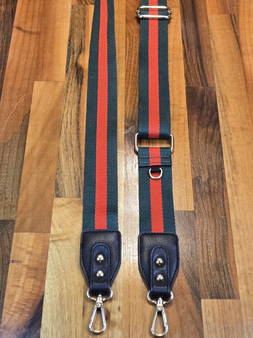 Montana West Green & Red Webbed Utility Bag Strap